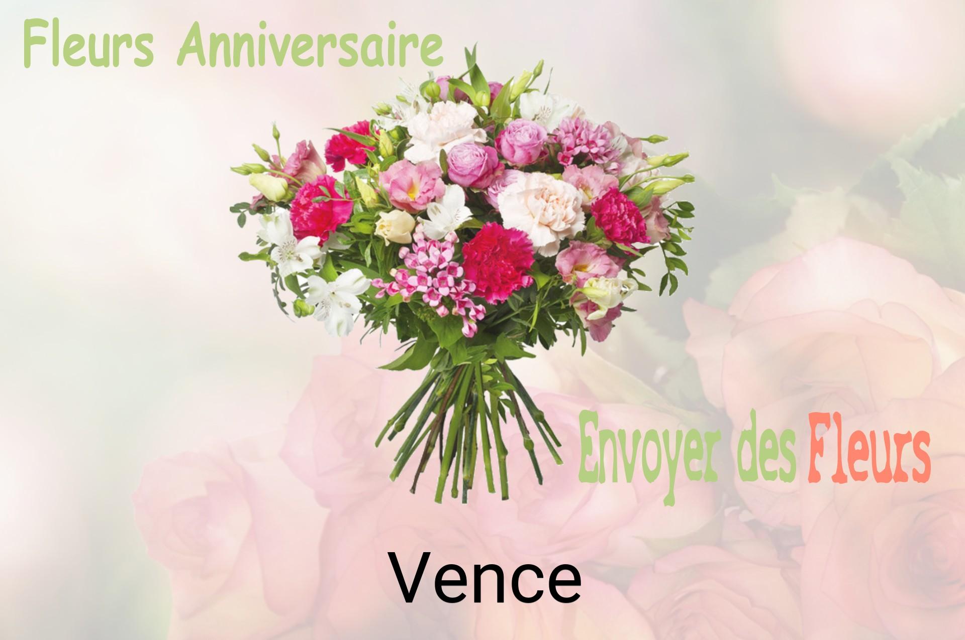 Bouquet de fleurs d’anniversaire livré à Vence