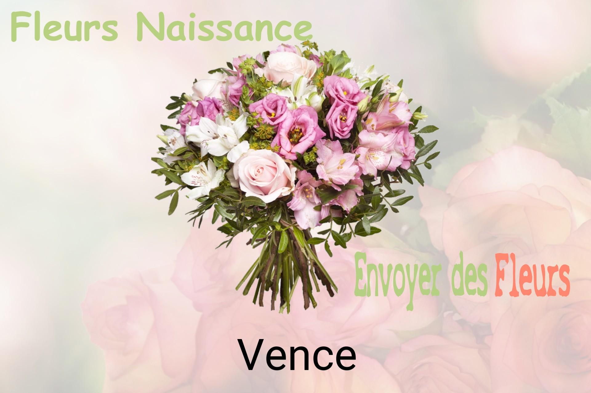 Bouquet de fleurs de naissance livré à Vence
